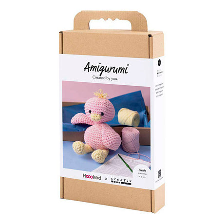 Azienda creativa https: www.cchobby.nl hobbyset-amigurumi-duck-lightpink-lightgiallo-1-box