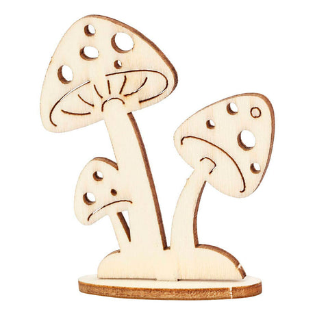 Creativ Company figure in legno fai da te lepri, alberi e funghi
