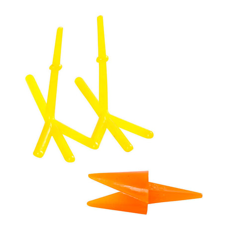 Azienda creativa https: www.cchobby.nl becchi-e-piedi-di-pollo-h-28-mm-l-30-37-mm-arancione-giallo-8-set-1-scatola