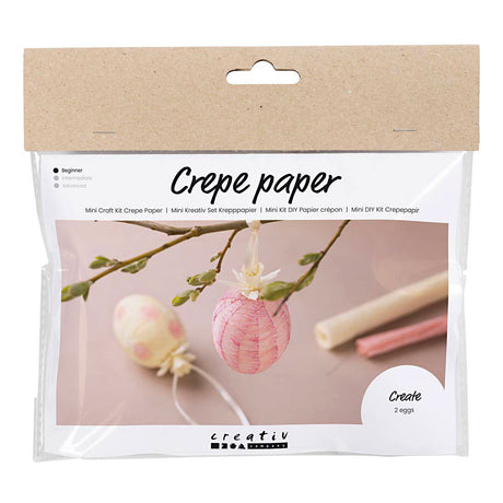 Azienda creativa https: www.cchobby.nl mini-hobbyset-crepe-paper-eggs-light-pink-light-giallo-1-box