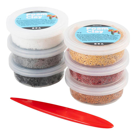 Creativ Company Foam Clay metallizzata - 6x14gr.