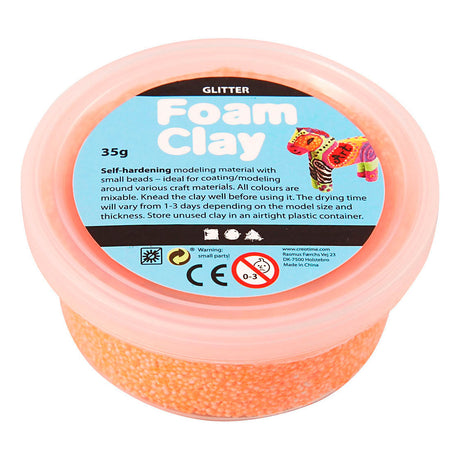 Azienda creativa https: www.cchobby.nl foam-clayr-glitter-orange-35-gr-1-doosje