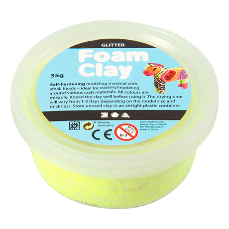 Azienda creativa https: www.cchobby.nl foam-clayr-glitter-giallo-35-gr-1-doosje
