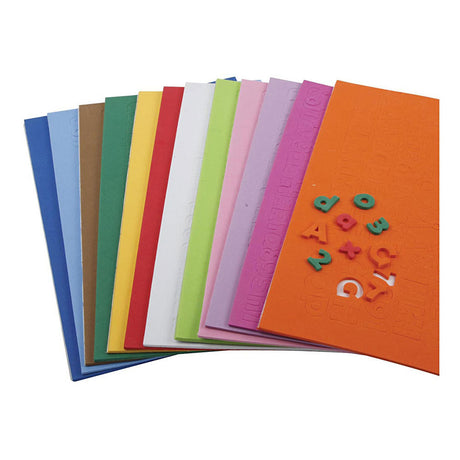 Azienda creativa https: www.cchobby.nl eva-foam-figures-letters-h-20-mm-thickness-3-mm-diverse-colors-24-div-vellen-1-doos