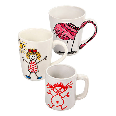 Azienda creativa https: www.cchobby.nl gruppo set-mugs-painting-h-7-10-cm-white-1-set