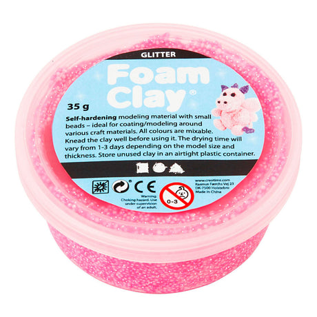 Azienda creativa https: www.cchobby.nl foam-clayr-glitter-pink-35-gr-1-doosje