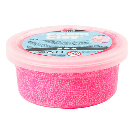 Azienda creativa https: www.cchobby.nl foam-clayr-glitter-pink-35-gr-1-doosje