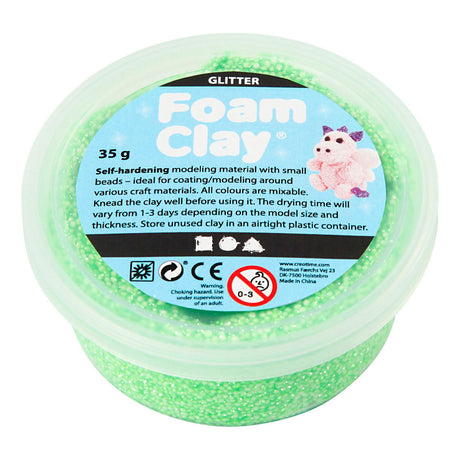 Azienda creativa https: www.cchobby.nl foam-clayr-glitter-green-35-gr-1-doosje