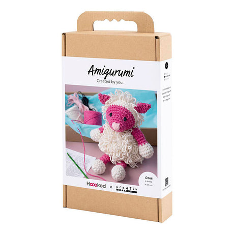 Azienda creativa https: www.cchobby.nl hobbyset-amigurumi-schaap-roze-off-white-1-doos