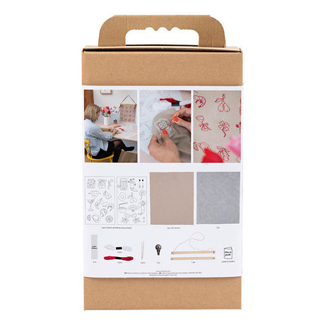 Azienda creativa https: www.cchobby.nl hobbyset-embroidery-hanging-decoration-flax-1-box