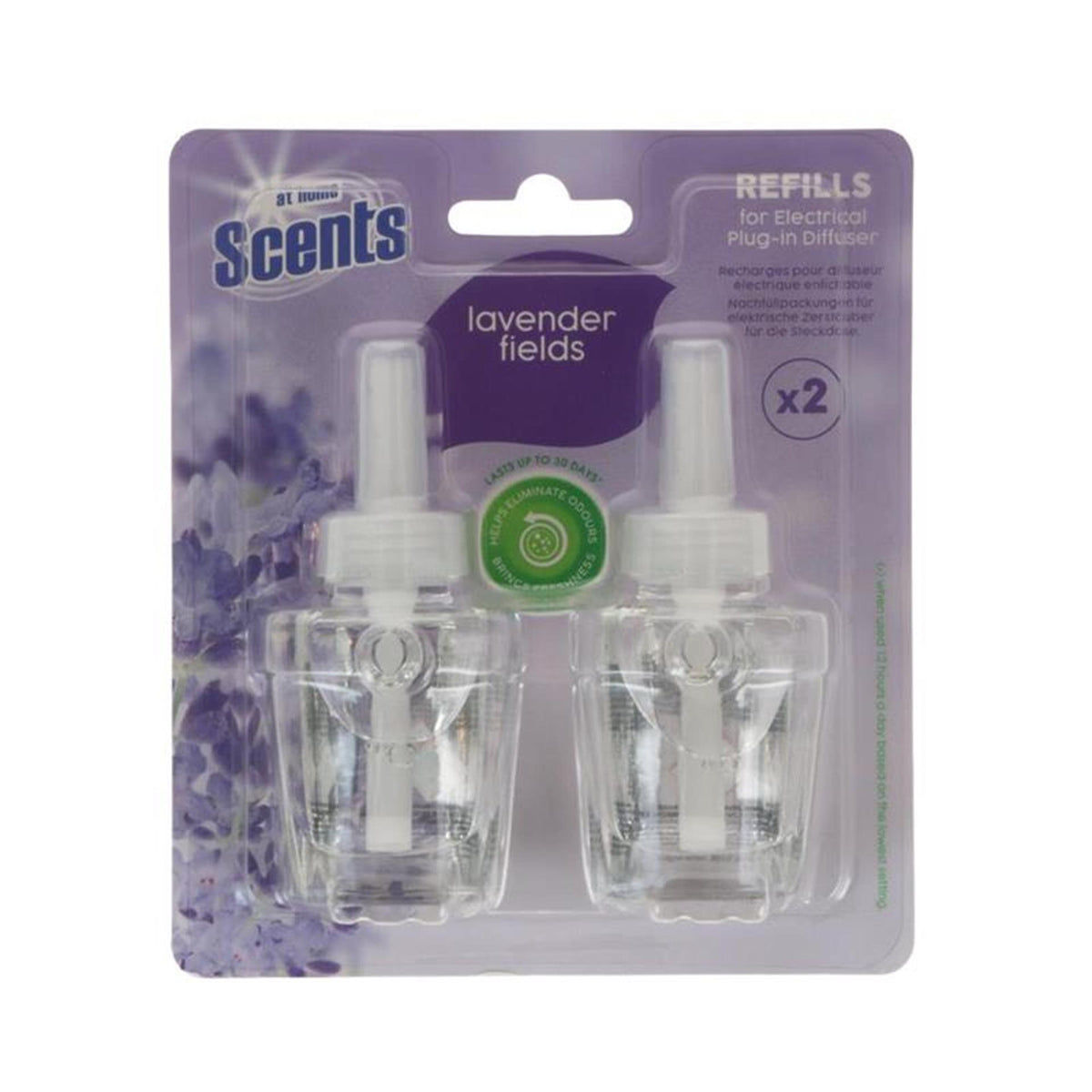 Deodorante elettrico per casa ricarica lavanda 2x19ml