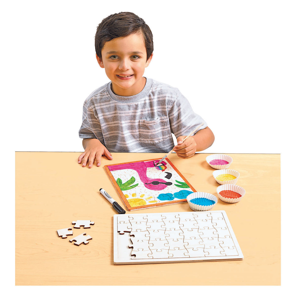 Crea il tuo puzzle di legno, 6st.