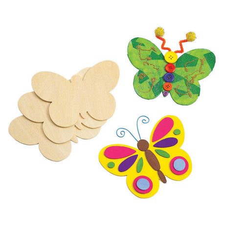 Colorazioni: decora le tue farfalle in legno, set da 12