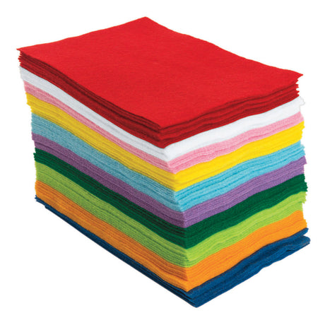 Colorazioni - fogli in feltro easy, set da 100 (10 colori)