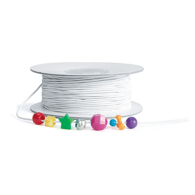 Colorazioni - cordone elastico bianco per perline, 91mtr.