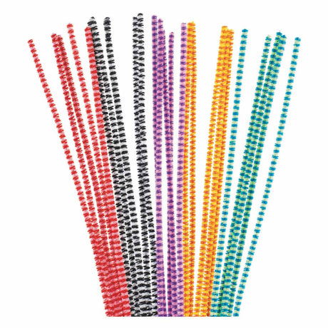 Colorazioni - Filo di ciniglia rigato, 100 pz.