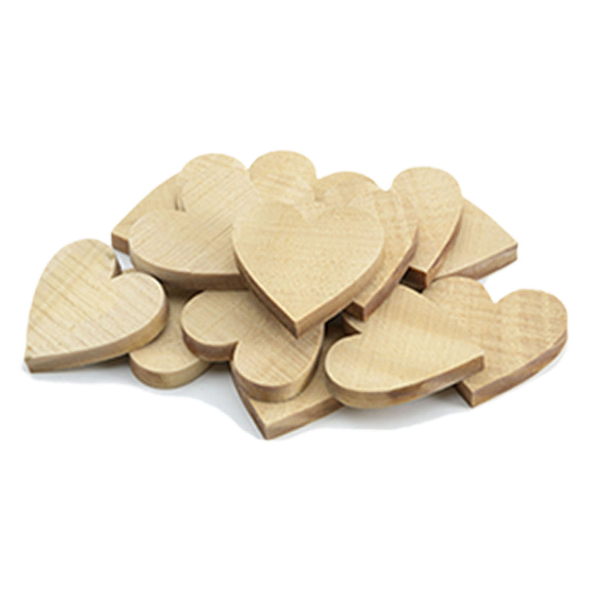 Colorazioni - cuoricini in legno, 20 pz.