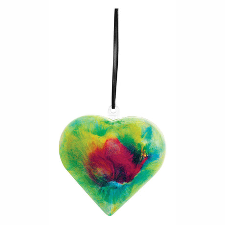 Le colorazioni creano il tuo ciondolo natalizio a forma di cuore