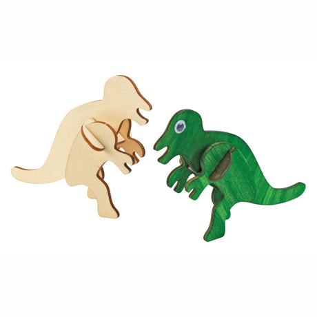 Colorazioni bouwpacket houten 3d dinosaurus, set di 4