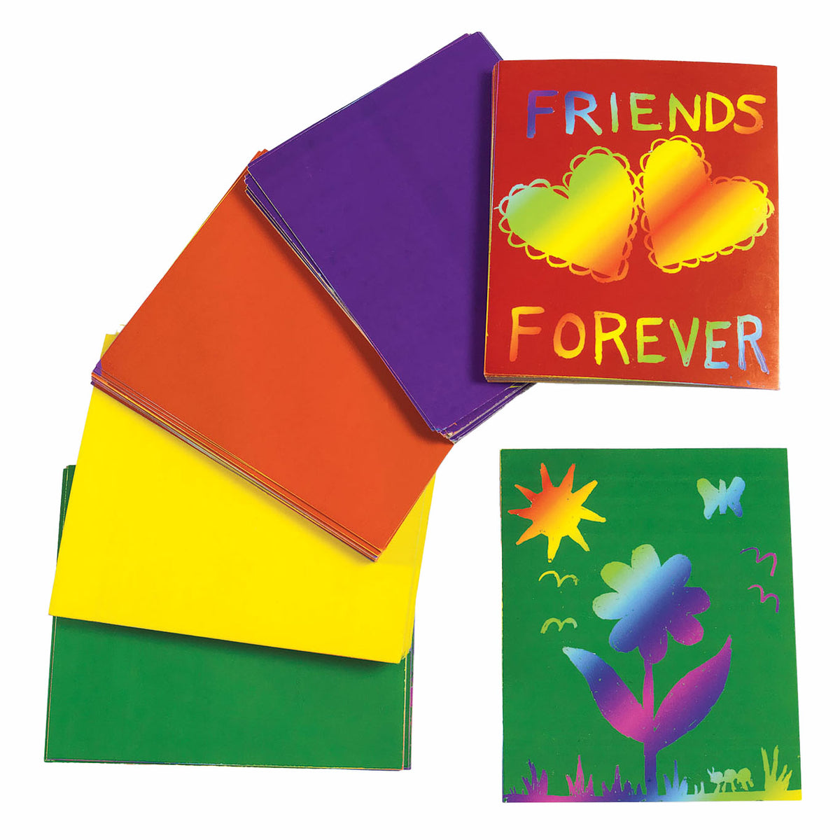 Colorazioni - Scratch card a colori con design, 100 °.
