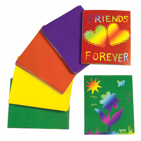 Colorazioni - Scratch card a colori con design, 100 °.