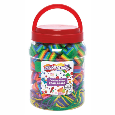 Colorazioni - set perline in schiuma - 200pz.