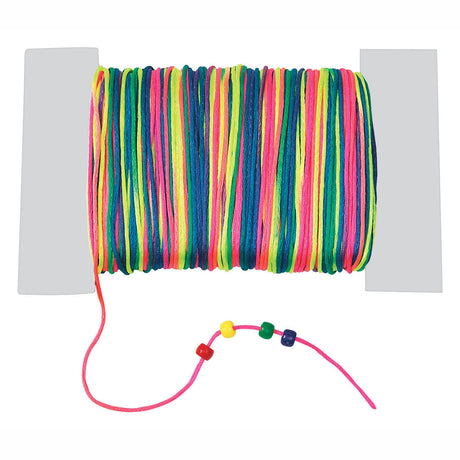 Colorazioni: cordoncino di perline di raso arcobaleno, 91mtr.