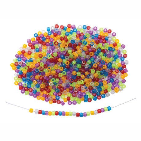 Colorazioni - Colore perline glitterate in sacchetto, 453 grammi