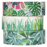 Colorazioni - piante di washi tape 3 rotoli, 5 mtr.