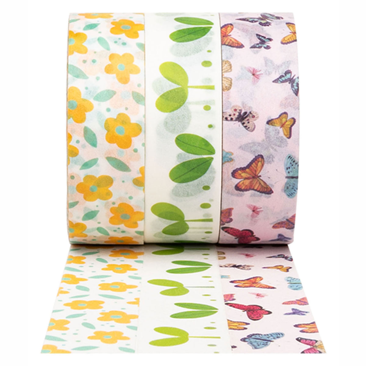 Colorazioni - washi tape spring 3 rotoli, 5 mtr.
