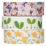 Colorazioni - washi tape spring 3 rotoli, 5 mtr.