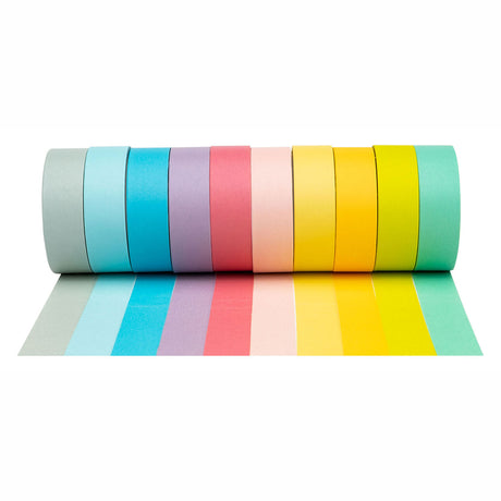 Colorazioni: nastro washi colori pastello, set da 10