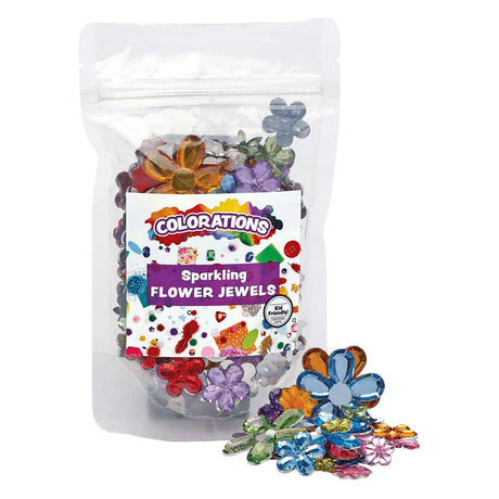 Colorazioni - strass fiori colorati, 300pz.