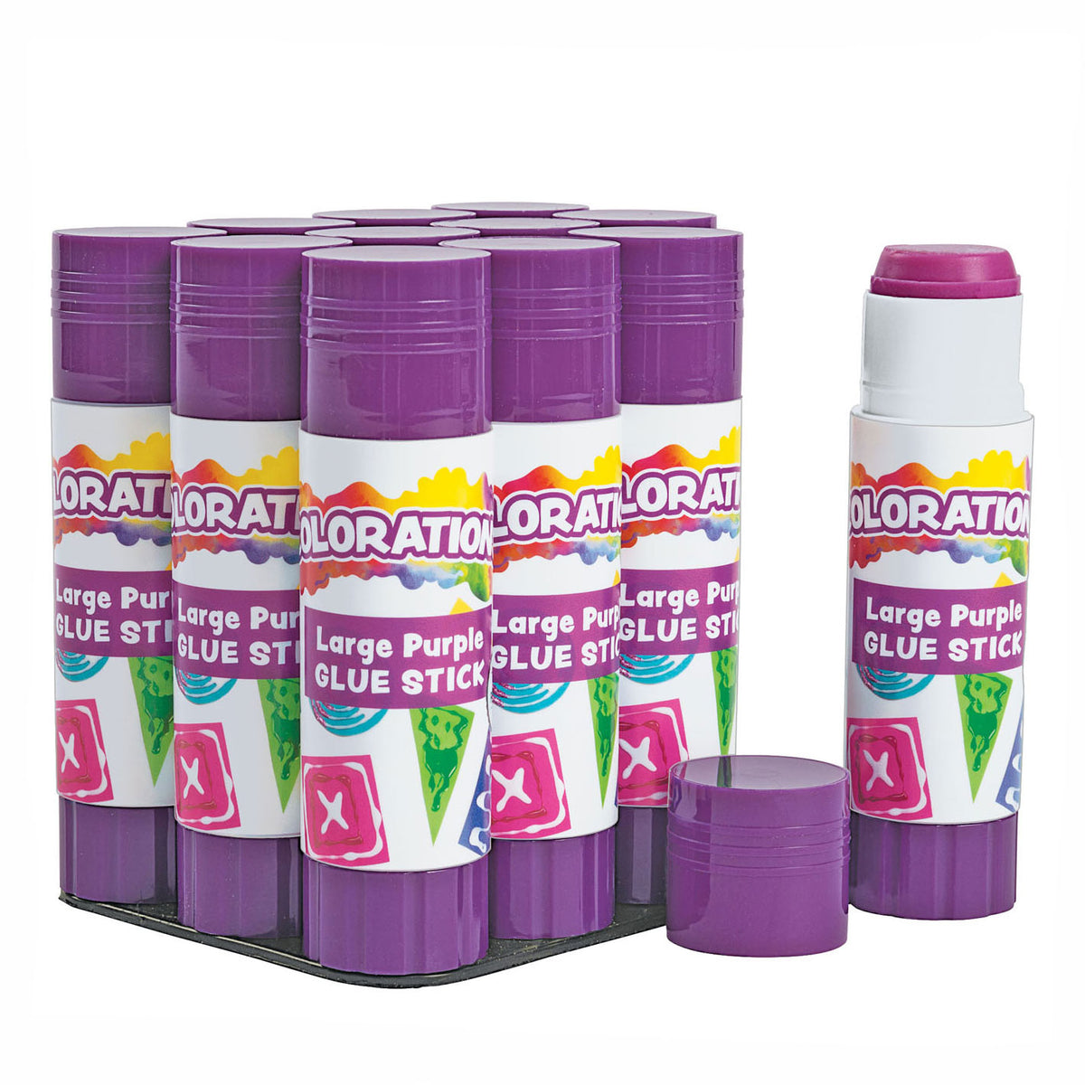 Colorazioni - colla stick 25 grammi, set da 12