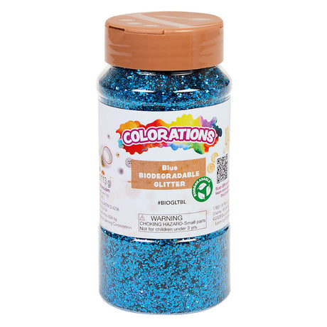 Colorazioni - Glitter degradabile organico - Blu, 113 grammi