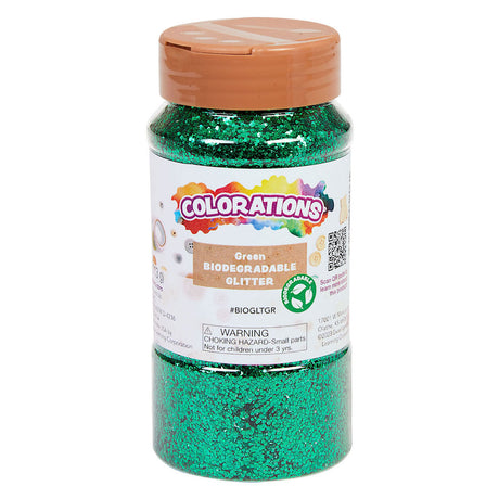 Colorazioni - Glitter degradabile organico - verde, 113 grammi