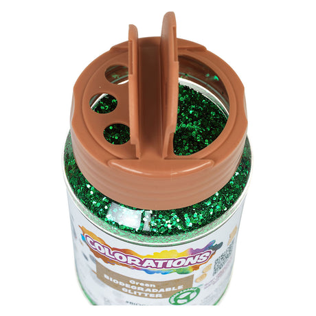 Colorazioni - Glitter degradabile organico - verde, 113 grammi