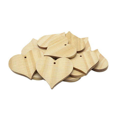 Colorazioni - Ornamenti per il cuore di legno grandi, 20 °.