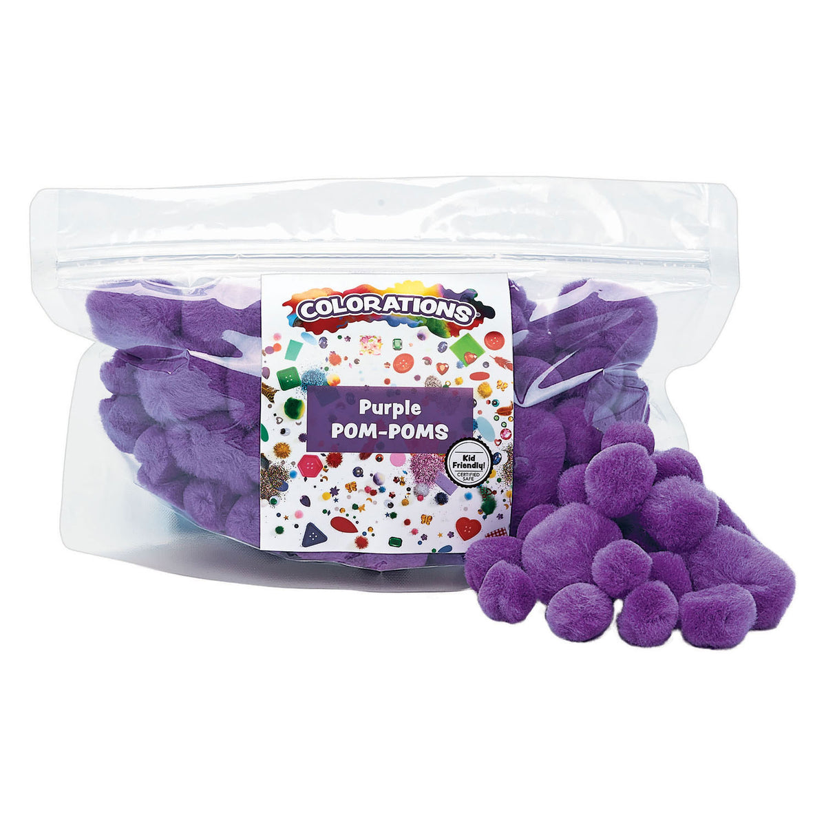 Colorazioni - Pom pom viola, 100 °.