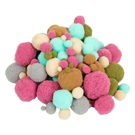 Colorazioni - tonalità e colore naturali di pom pom, 300st.