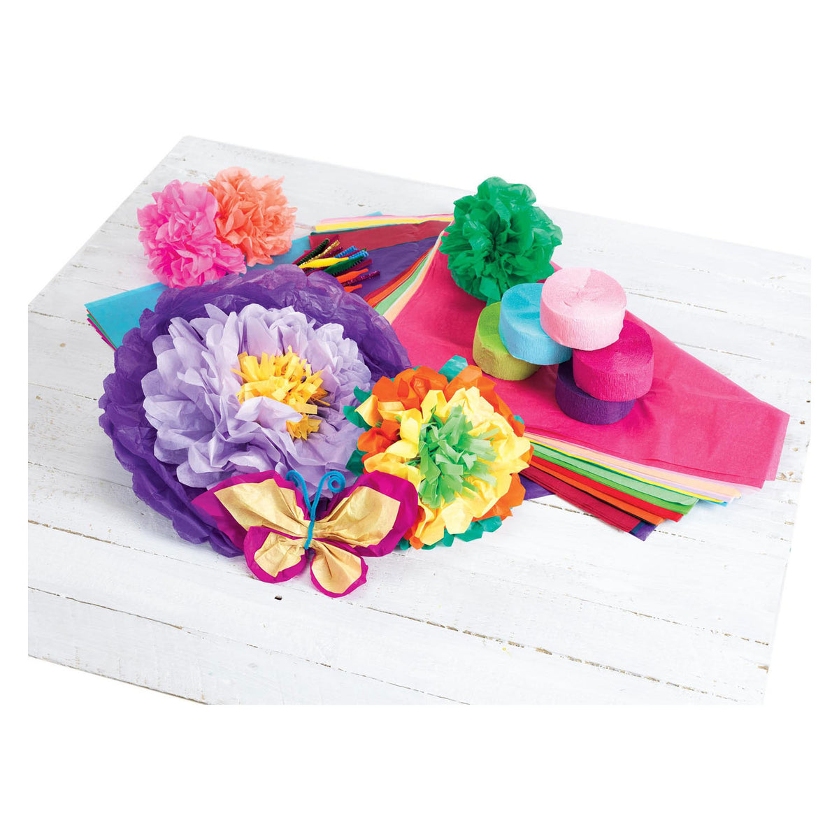 Colorazioni - Slinger di carta in crepe set 2, set di 6