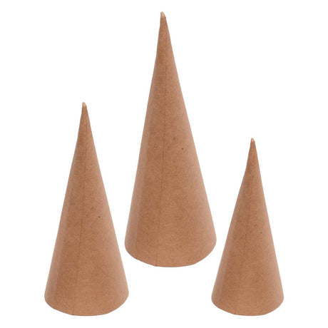 Colorazioni - coni di cartapesta - 8, 10, 12 cm, 30 pz.