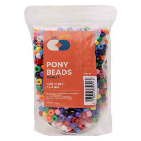 Colorazioni - Perline pony standard 6x9 mm, 1000pz.