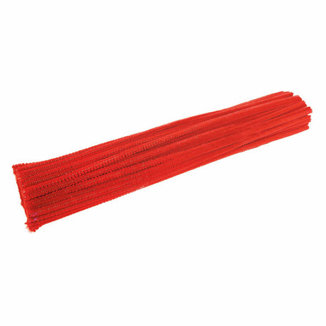 Colorazioni - filo di ciniglia rosso, 100 pz.