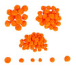 Colorazioni - mini pompon arancioni, 100 pz.