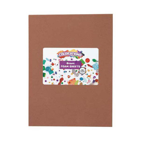 Colorazioni - fogli di espanso marrone, 10 pz.