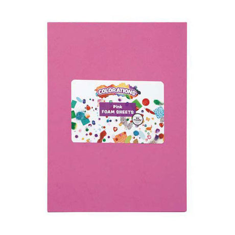 Colorazioni - fogli di schiuma rosa, 10 pz.