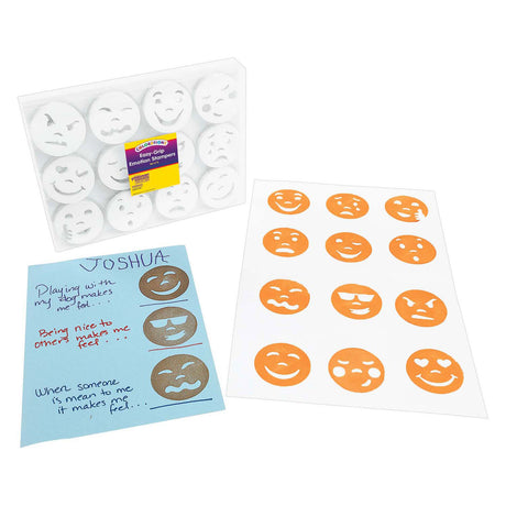 Colorazioni - timbri emozionali a presa facile, 12 pz.