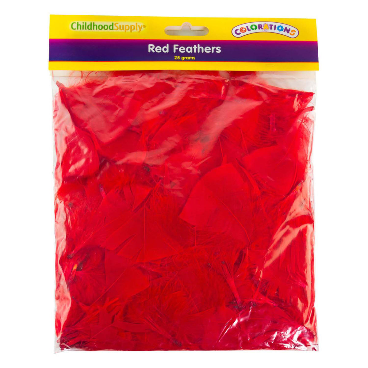 Colorazioni - piume rosse, 25 grammi