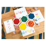 Colorazioni - timbri con lettere maiuscole di facile presa, 26 pz.